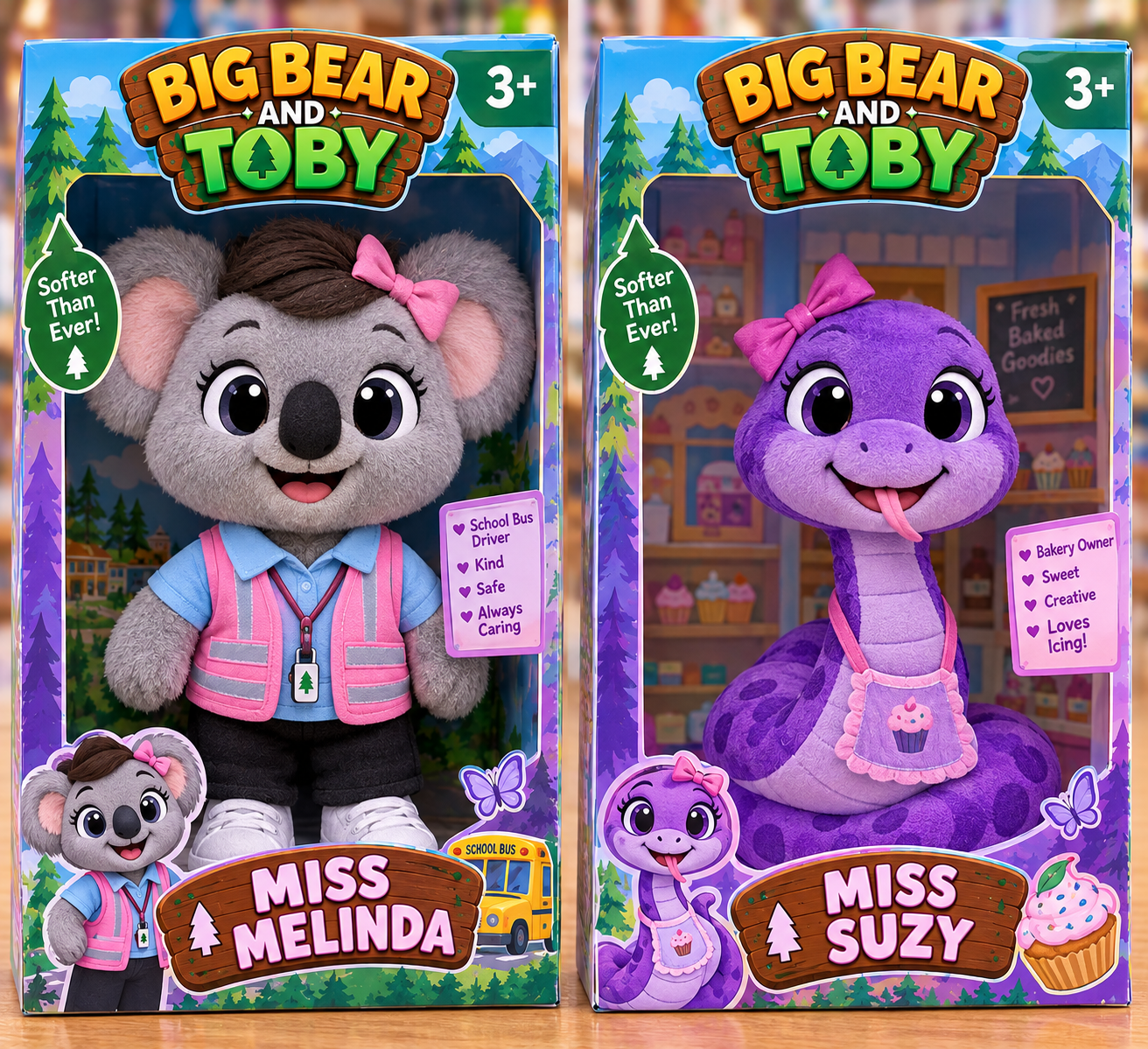 Miss Melinda and Miss Suzy plush collection